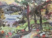 Lovis Corinth Garten am Walchensee oil painting artist
